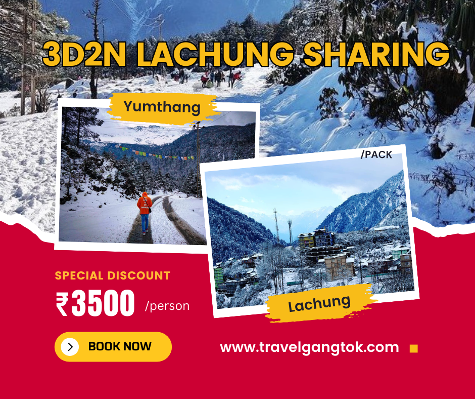 North sikkim shared tour package 3 days and 2 nights